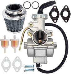 LEIMO KPARTS PZ20 carburetor with air fuel filter enhances intake for ATVs and go karts