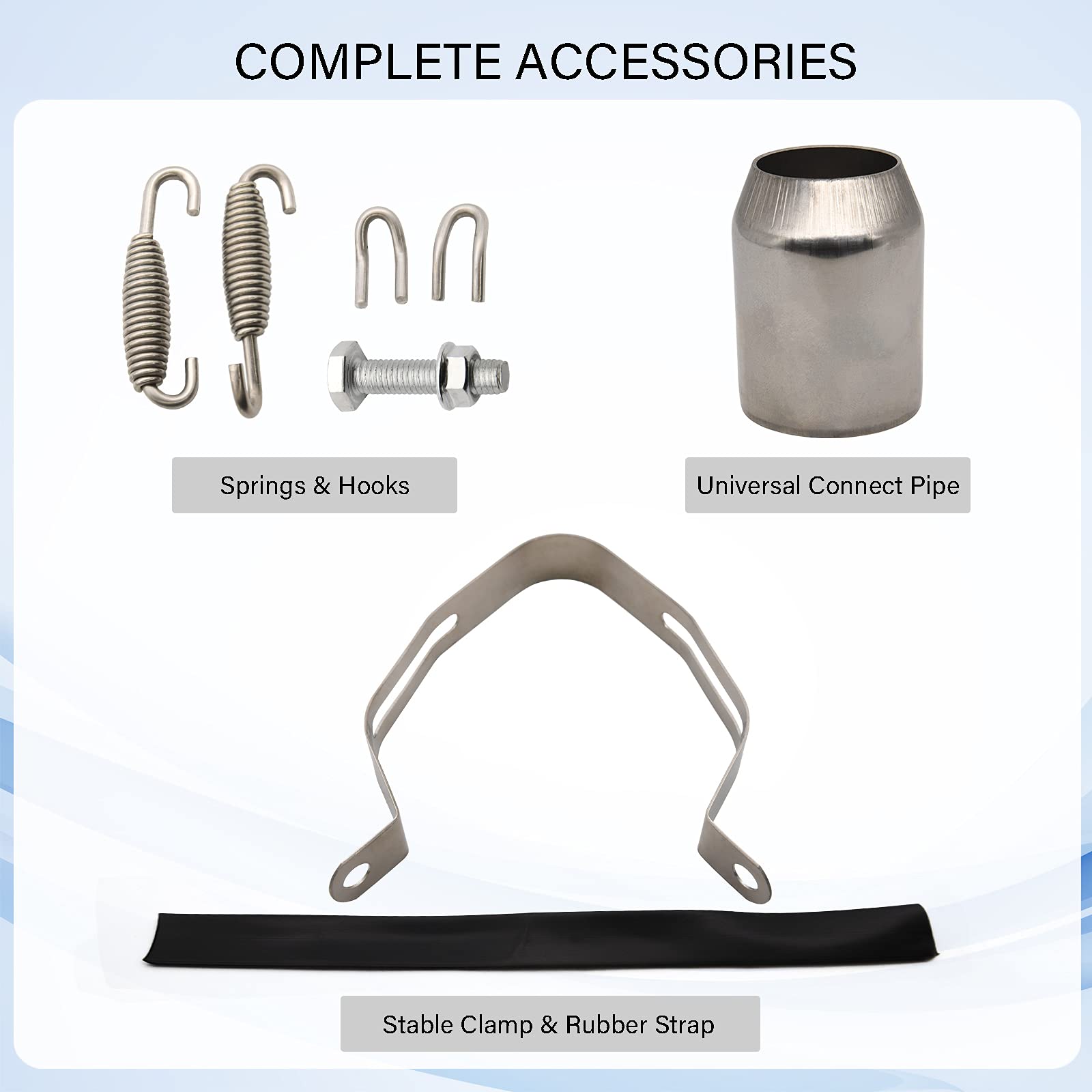 LEIMO KPARTS universal 38-51mm adapter ensures seamless pipe compatibility.