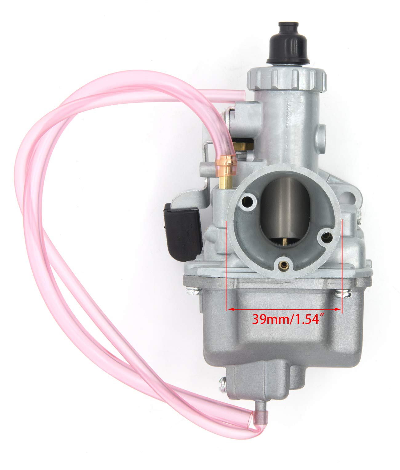 LEIMO KPARTS VM22 installed on a dirt bike for smooth fueling.