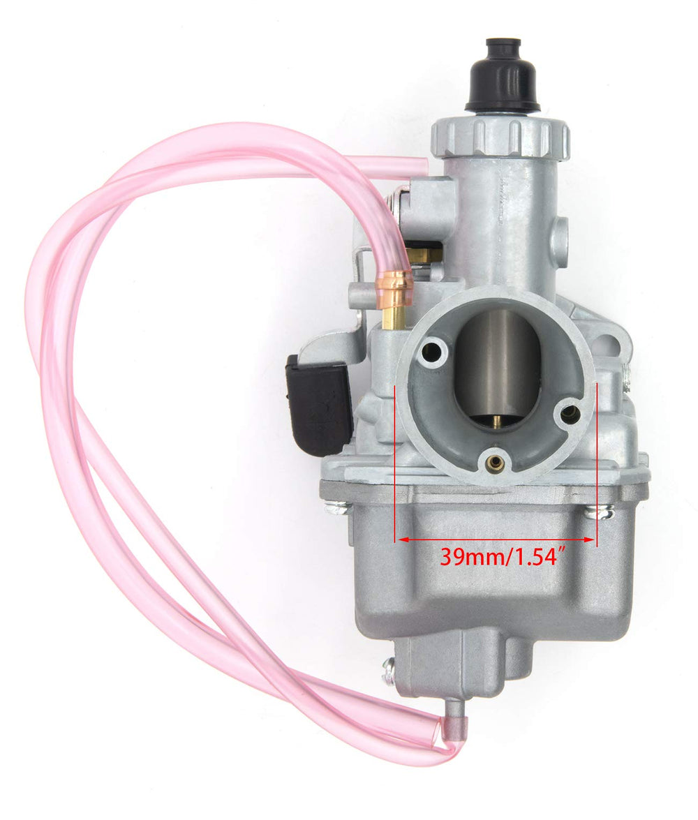 LEIMO KPARTS VM22 installed on a dirt bike for smooth fueling.