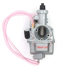 LEIMO KPARTS VM22 installed on a dirt bike for smooth fueling.