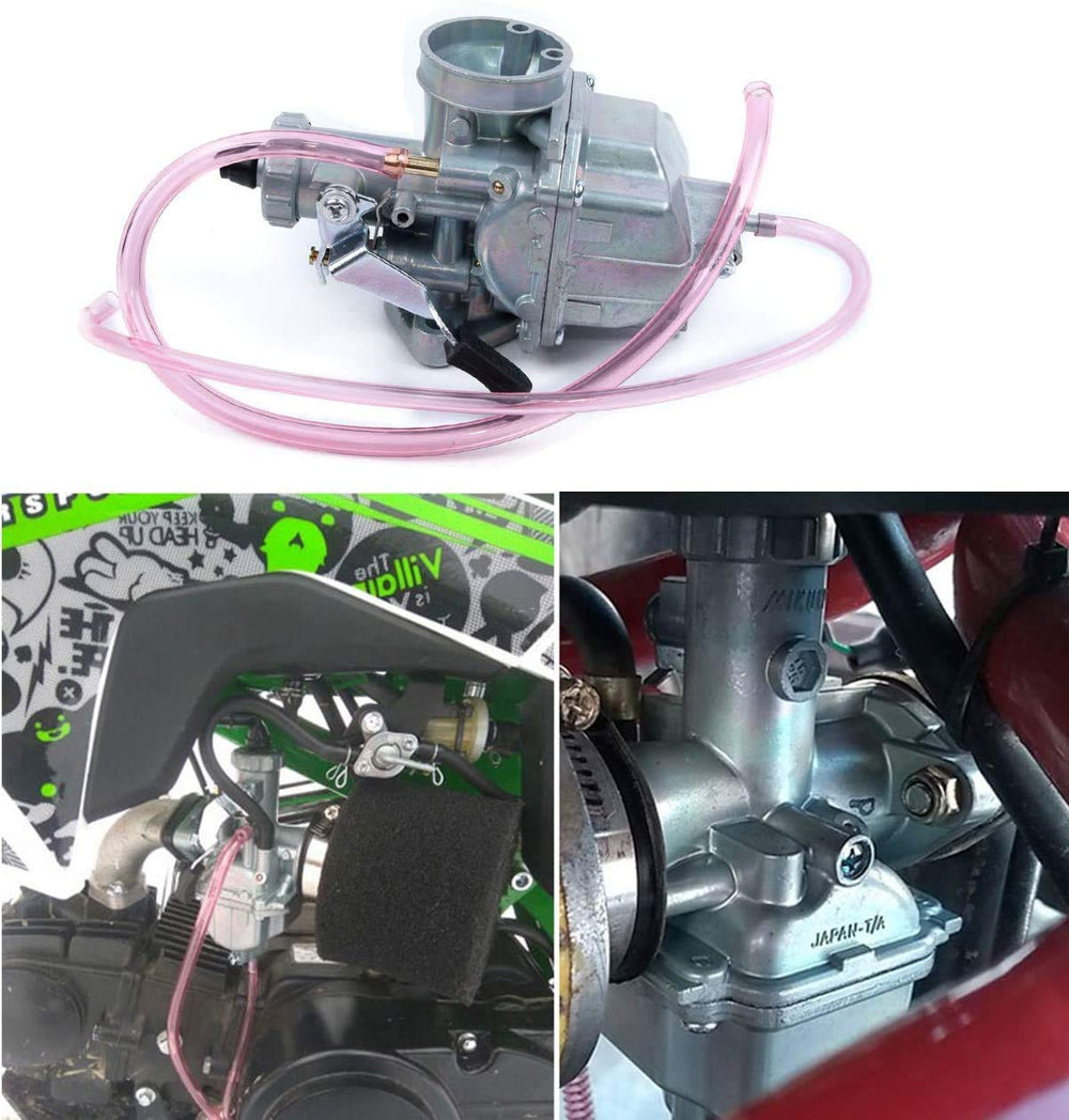 LEIMO KPARTS VM22 on dirt bike boosts throttle performance on track.