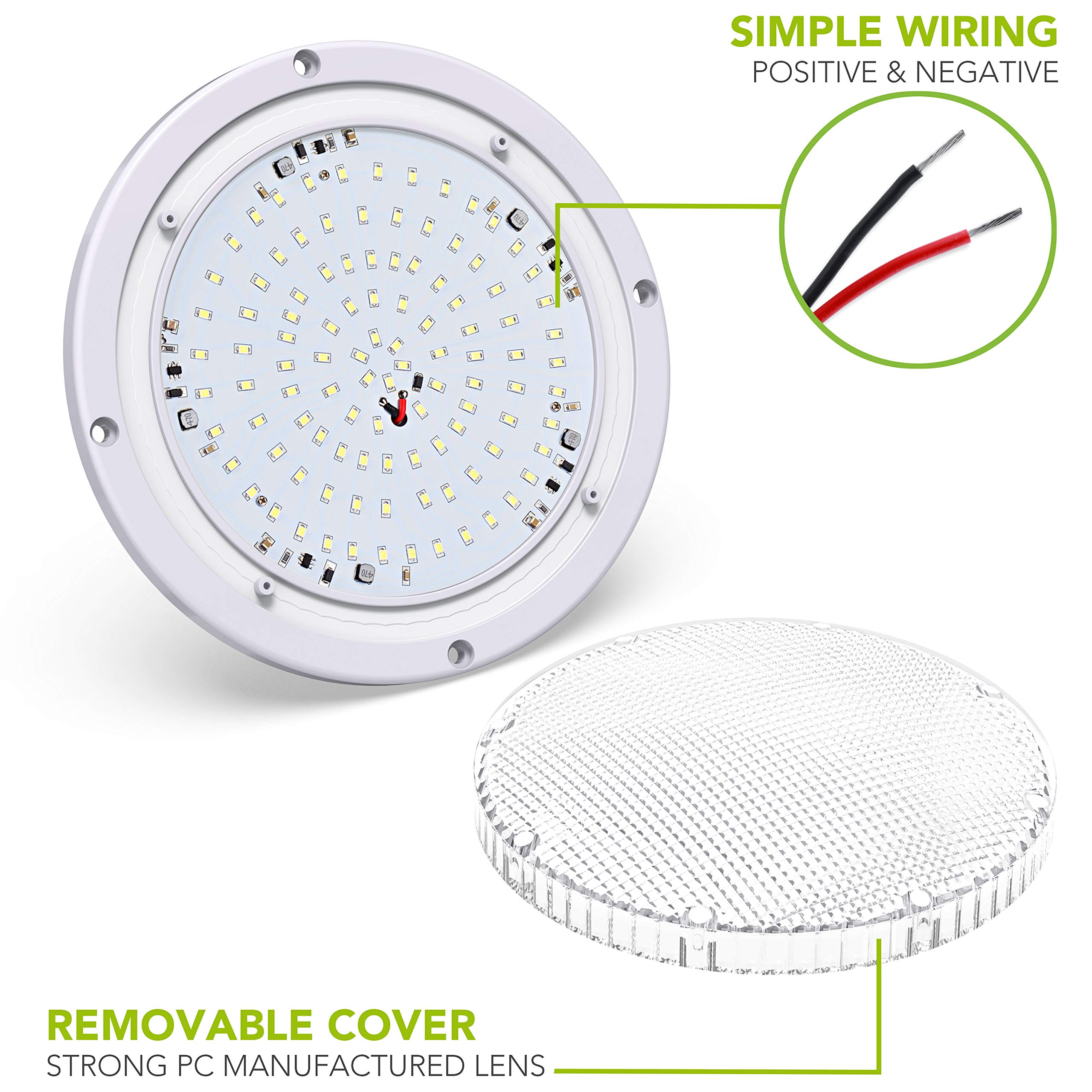 Leisure LED 1000-lumen exterior light with vivid illumination