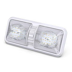 Leisure LED 2-pack RV dome light installation panel close-up