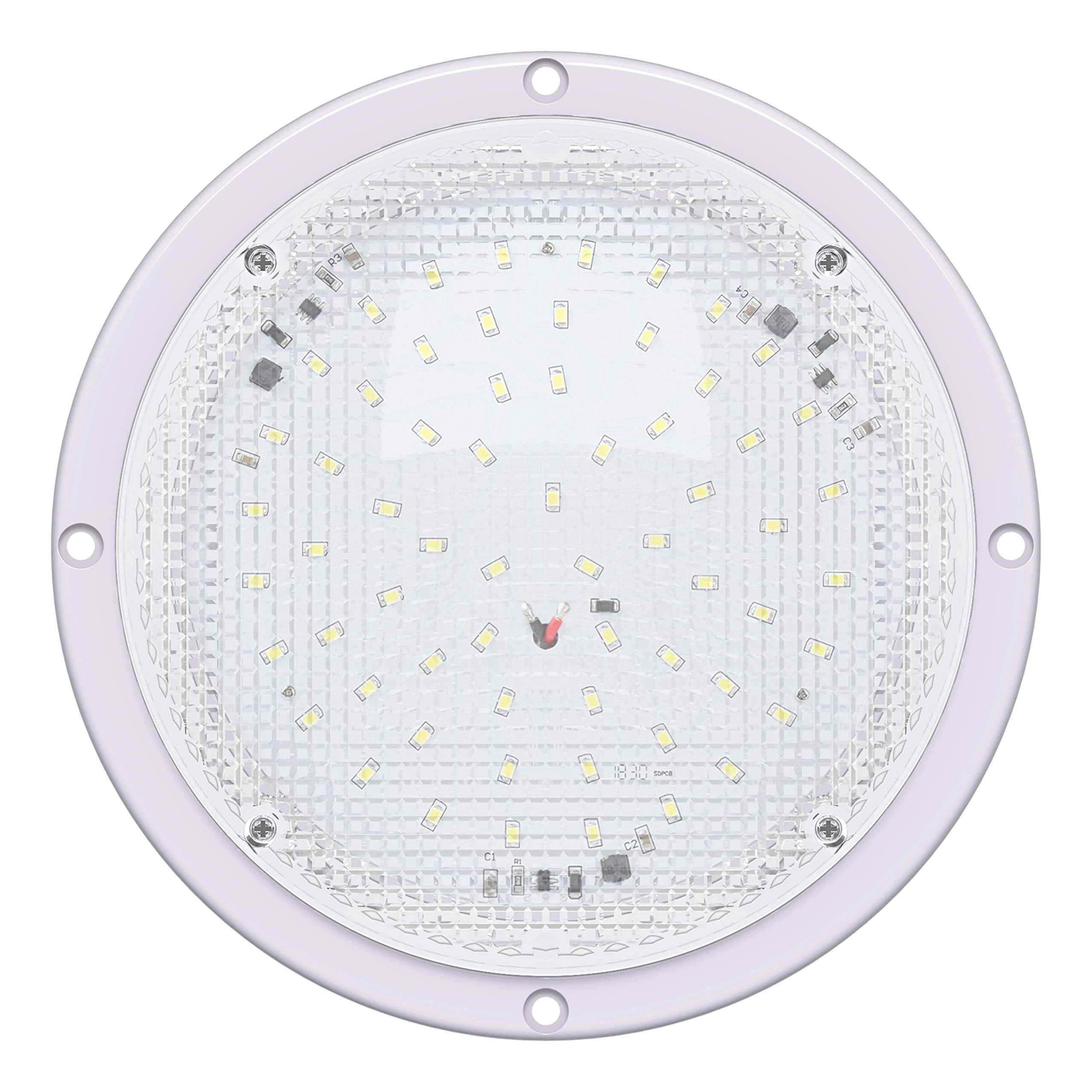 Leisure LED compact design fits neatly on RV exterior