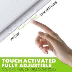 Leisure LED double-dome light design ensures even room illumination.