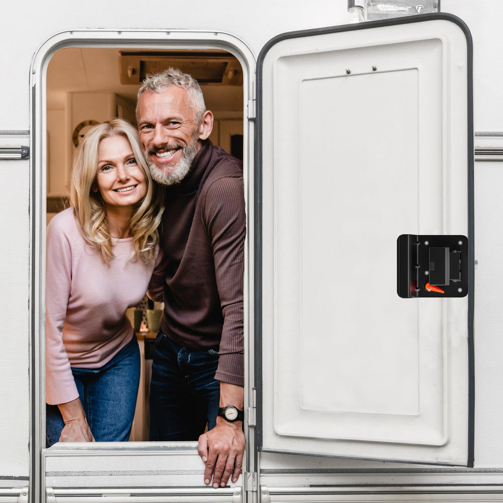 Hole cutouts compatibility for Leisure Locks RV door system