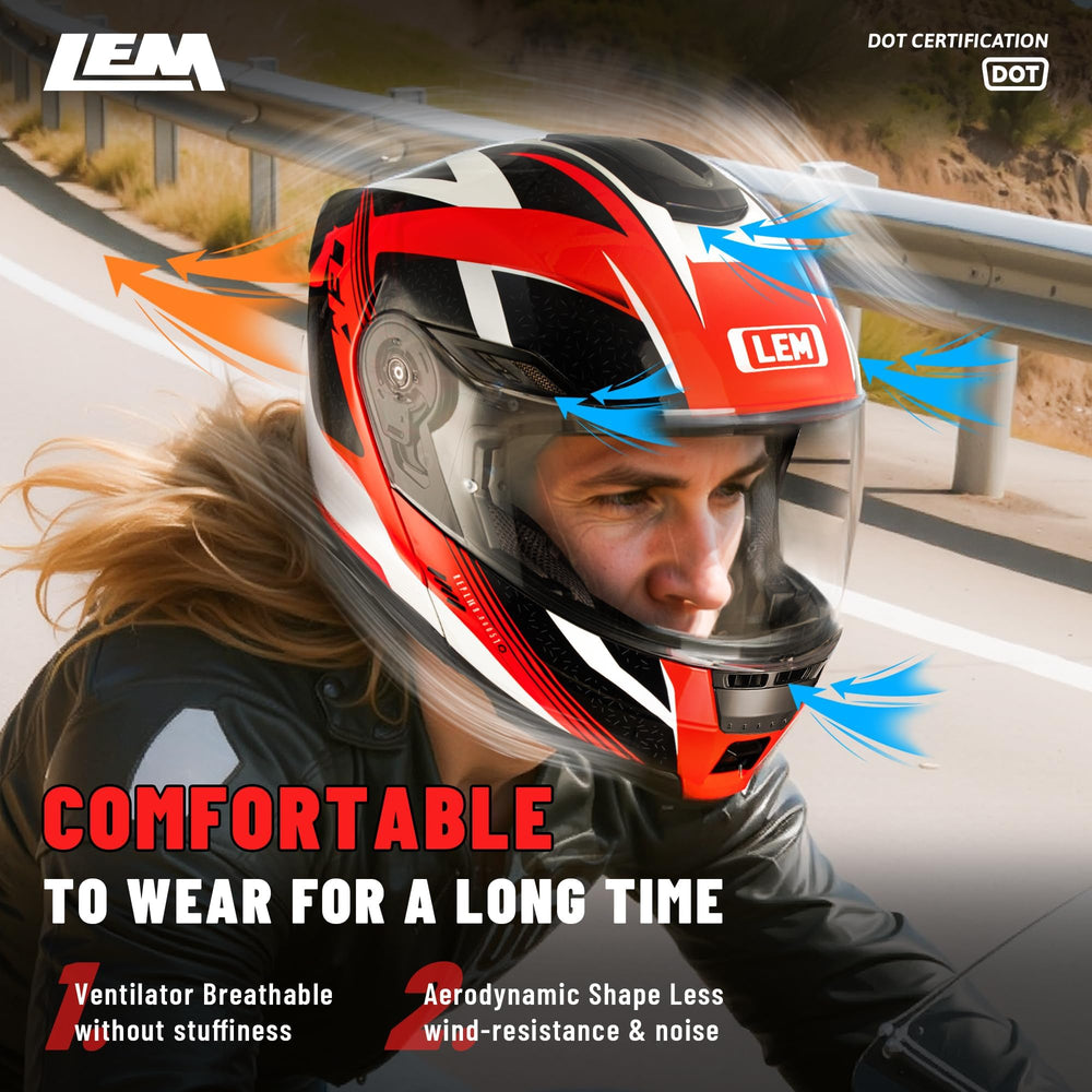 LEM Modular helmet lightweight fiberglass shell underlines reduced fatigue on rides.