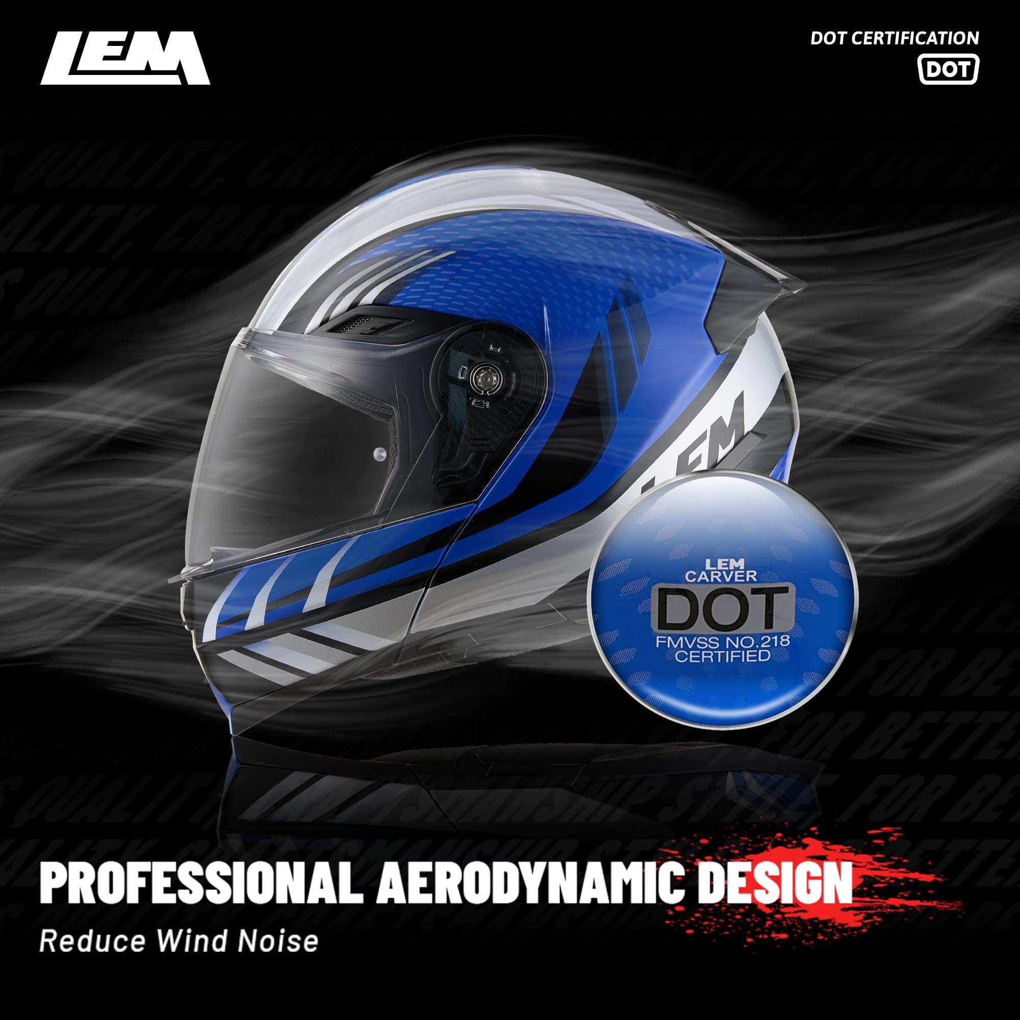 LEM modular helmet removable liner allows easy washing and quick refresh.
