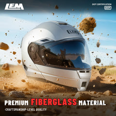 LEM sun visor deploys quickly to reduce glare on sunny highways