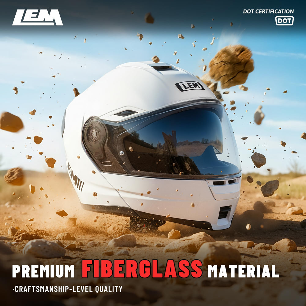 LEM sun visor deployed to reduce glare during daytime rides