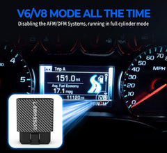 LEMASSON AFM Disabler wiring and dashboard area illustrate a simple under-hood installation.