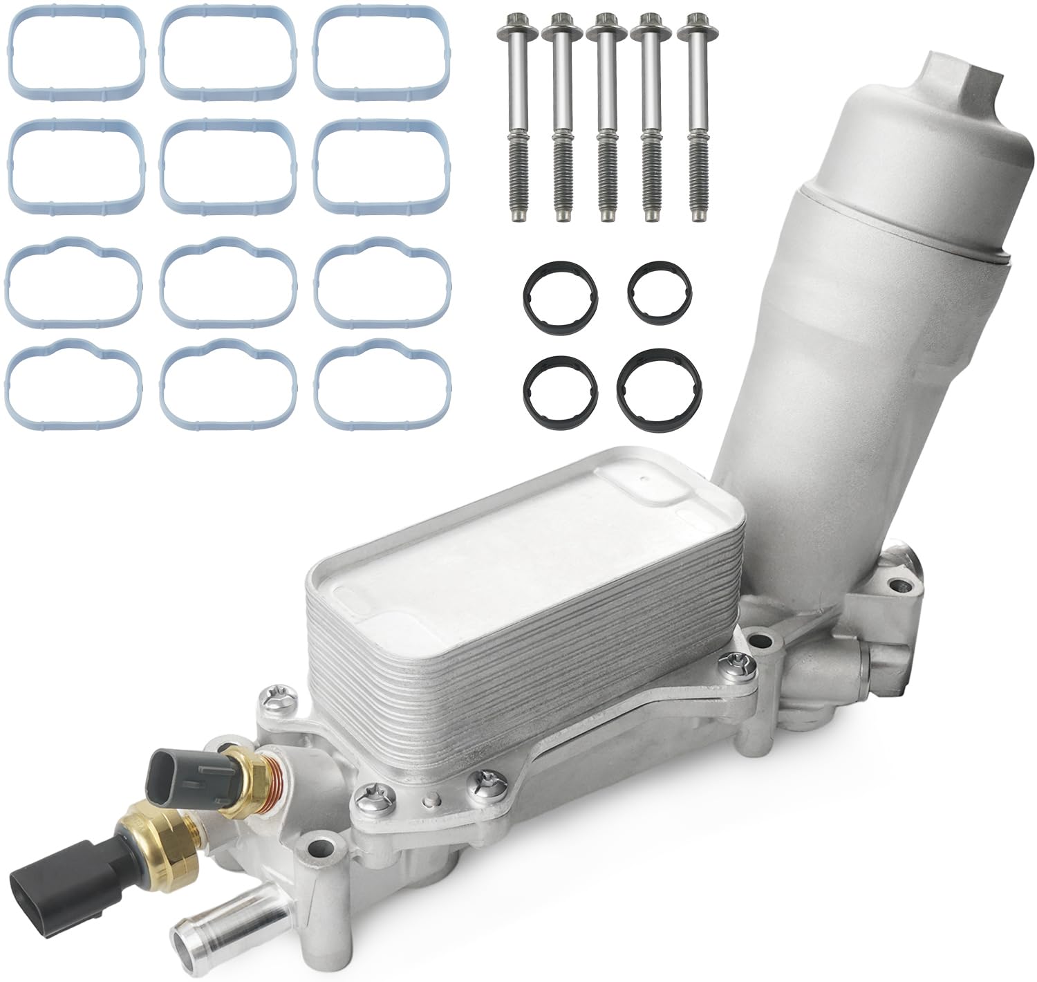 LEMASSON aluminum oil filter housing (926-959) durable and direct-fit for 3.6L engines.