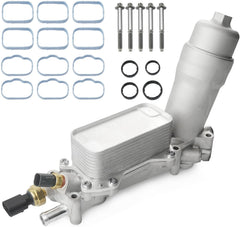 LEMASSON aluminum oil filter housing (926-959) durable and direct-fit for 3.6L engines.