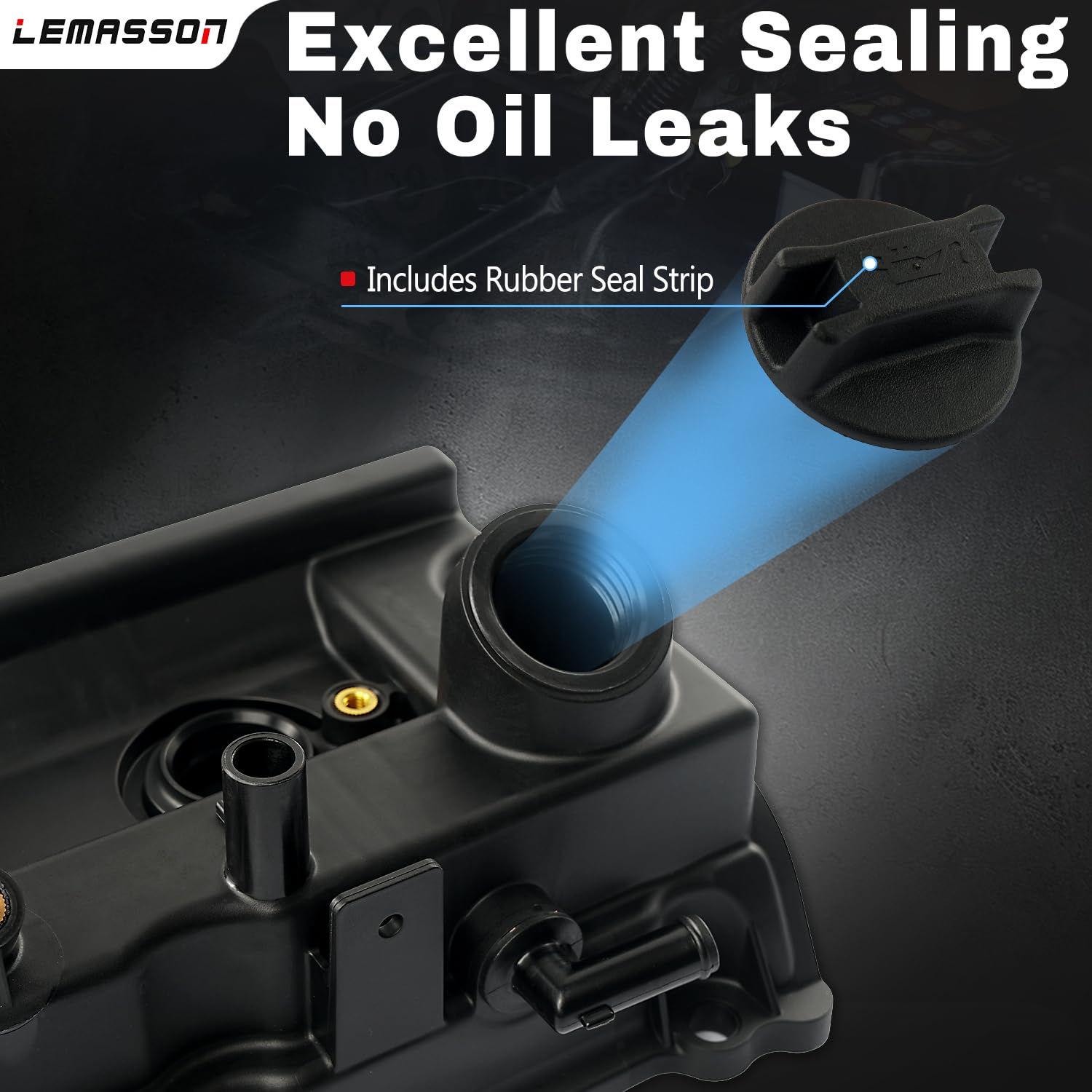 LEMASSON NV-series valve covers showcase rugged construction for heat resistance.