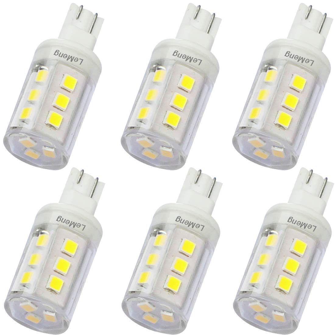 LeMeng 3W T10 wedge LED bulb for RV interiors, bright daylight illumination.