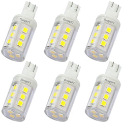 LeMeng 3W T10 wedge LED bulb for RV interiors, bright daylight illumination.