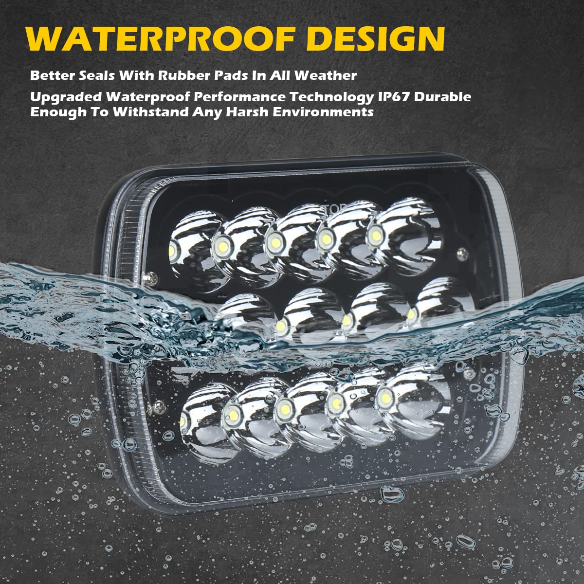Package includes two headlights and adapters for easier upgrade.