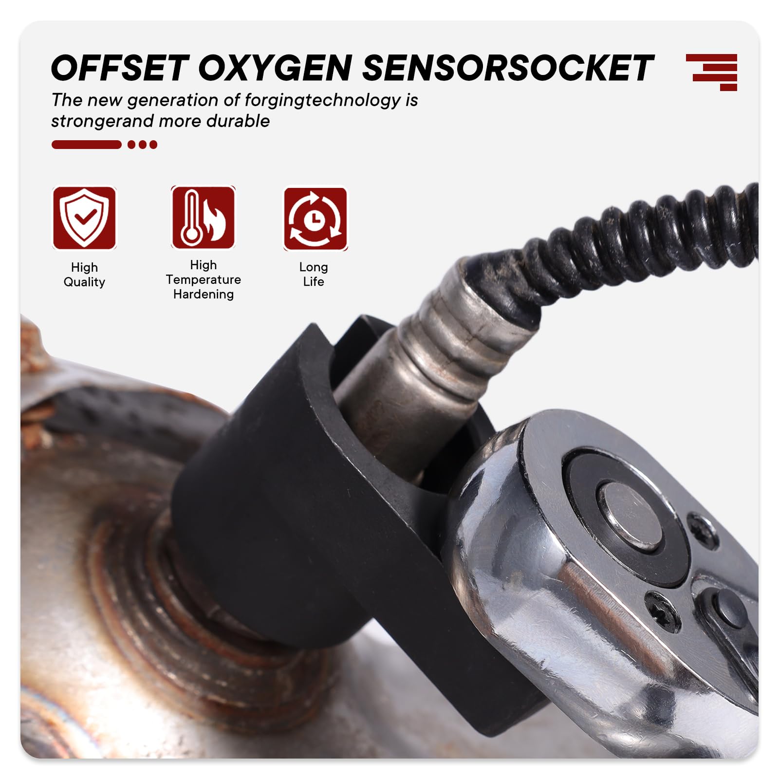 Lemxily deep-reach socket used for hard-to-reach O2 sensor locations.