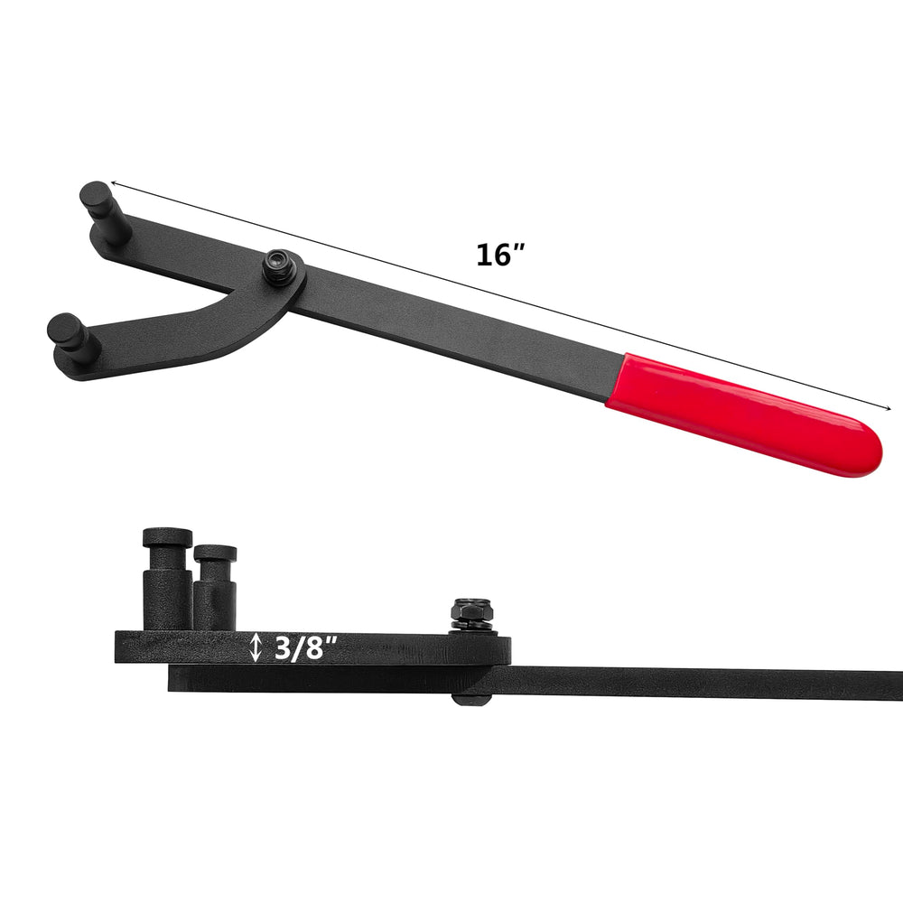 Lendpea camshaft pulley removal tool ready for safe bolt loosening