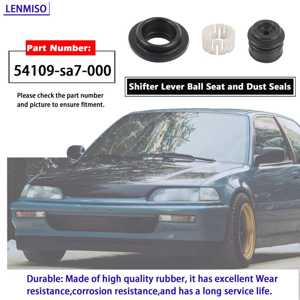 LENMISO Honda Civic manual transmission area with a direct replacement ball seat.
