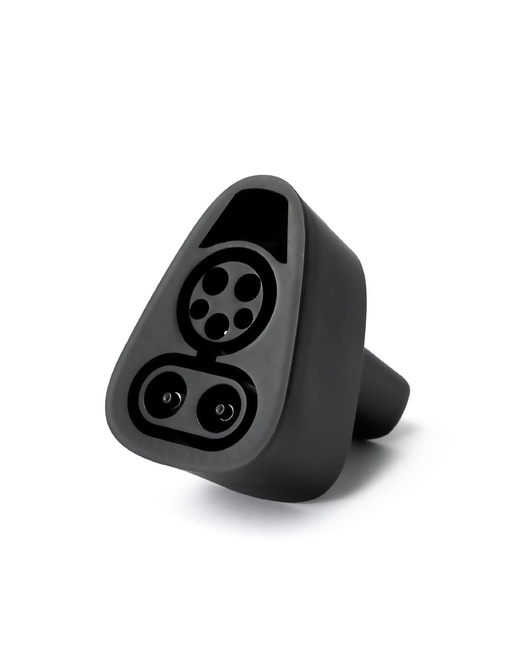 LENZ CCS1 to NACS adapter front view enables CCS fast charging for NACS vehicles