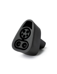 LENZ CCS1 to NACS adapter front view enables CCS fast charging for NACS vehicles
