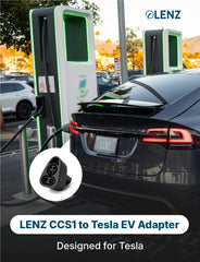 LENZ adapter-side connection shows secure locking for reliable DC charging