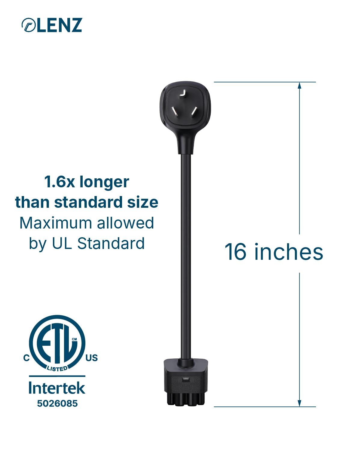 LENZ NEMA-10-30 supports up to 24 A at 240 V for Tesla charging.