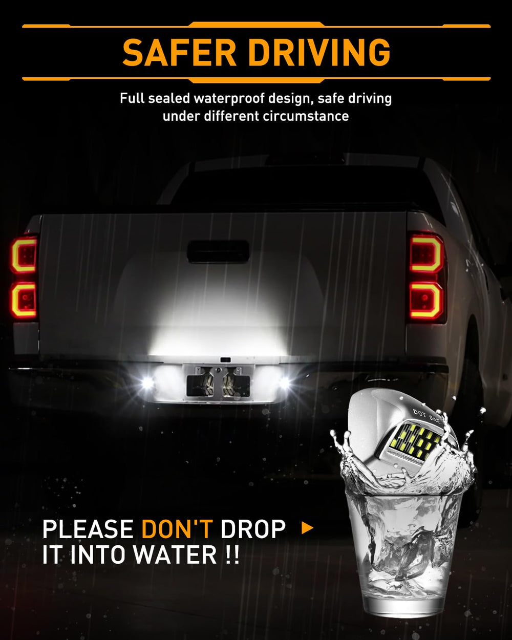 Lesauce GMC Sierra compatible light ensures reliable rear illumination.