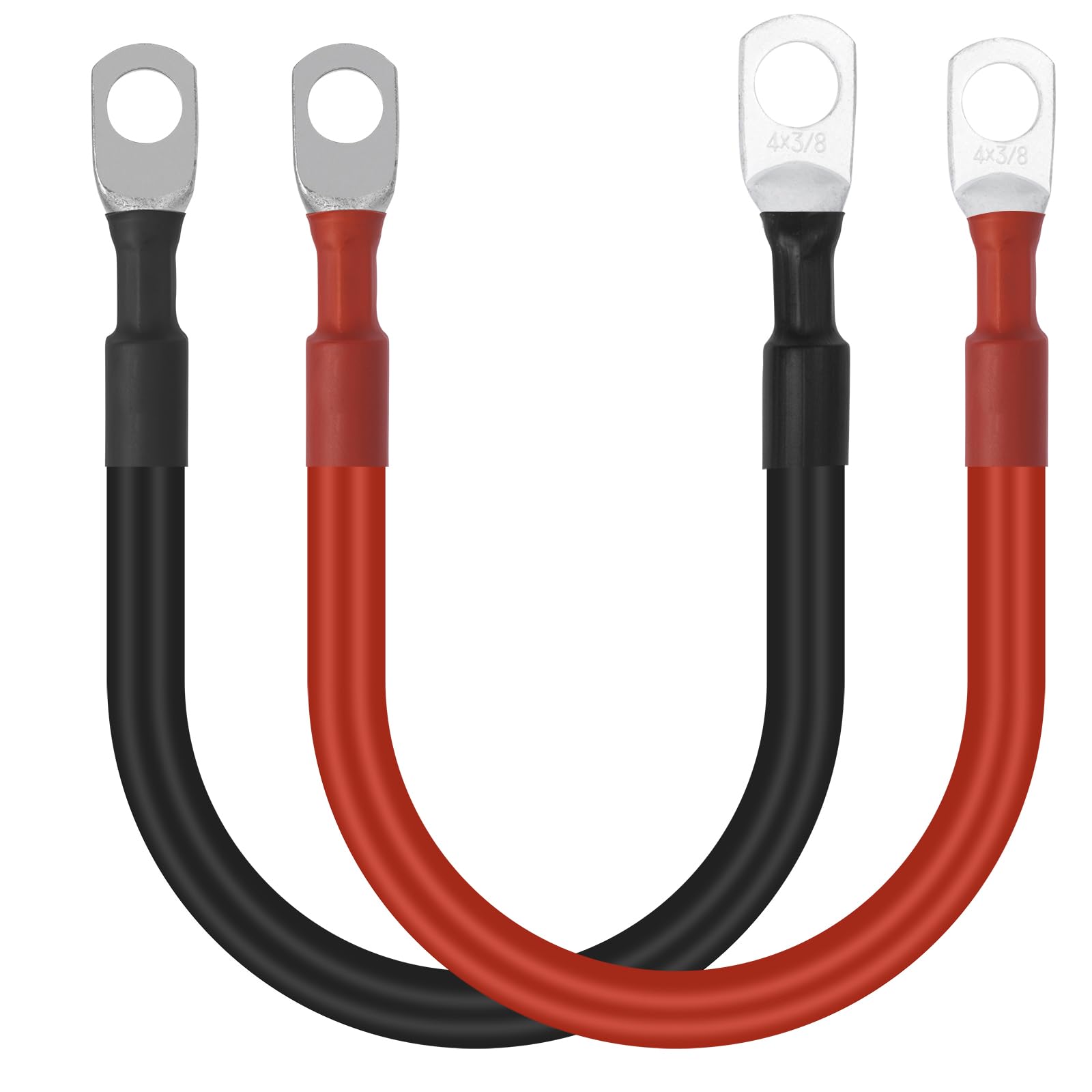 Letivay battery cable with red 4 AWG lug, delivering efficient power transfer for vehicle setups.