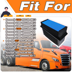 LEVANLIGHT P621725 engine air filter side view shows slim design for easy installation
