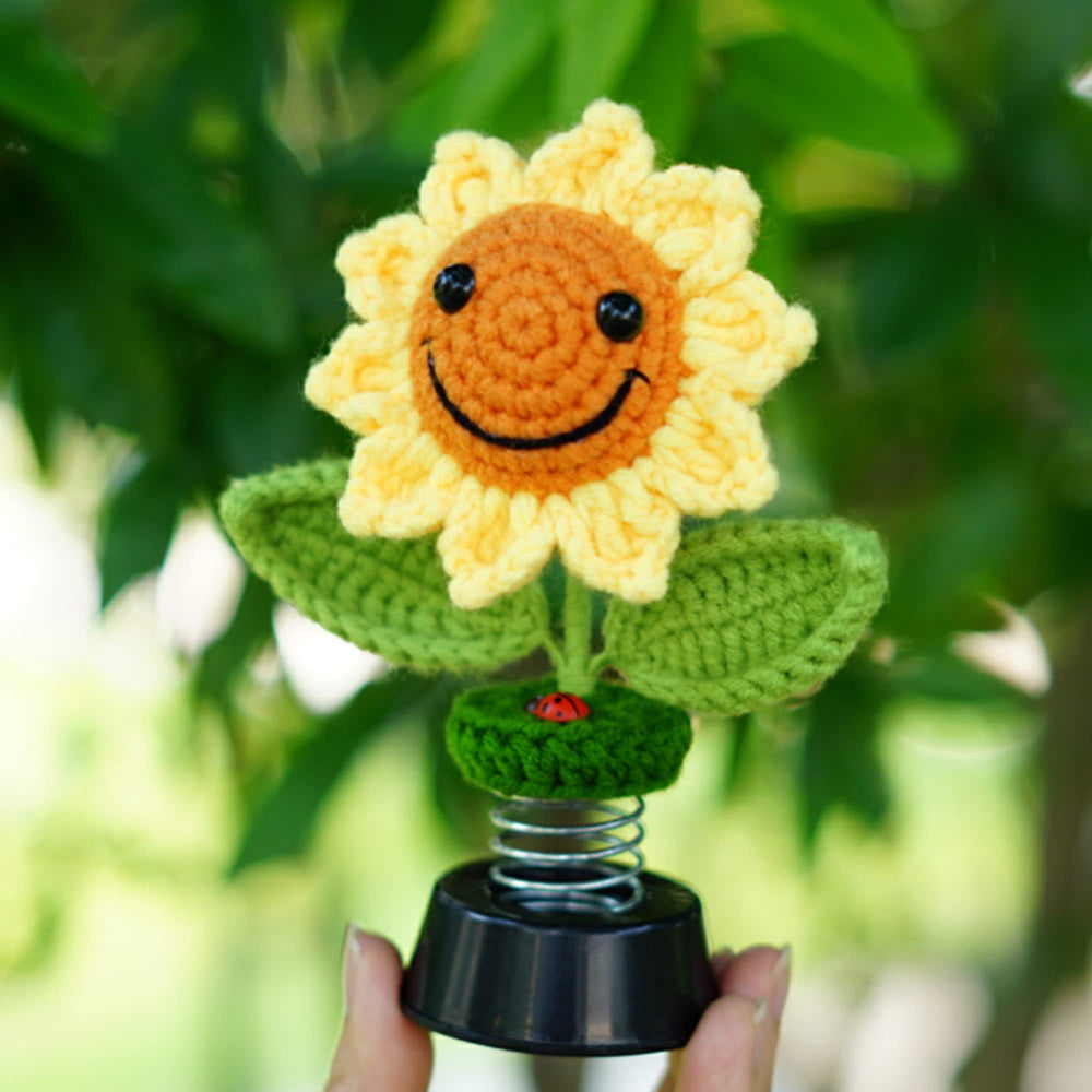Levvohd portable dashboard decor sunflowers for mood uplift