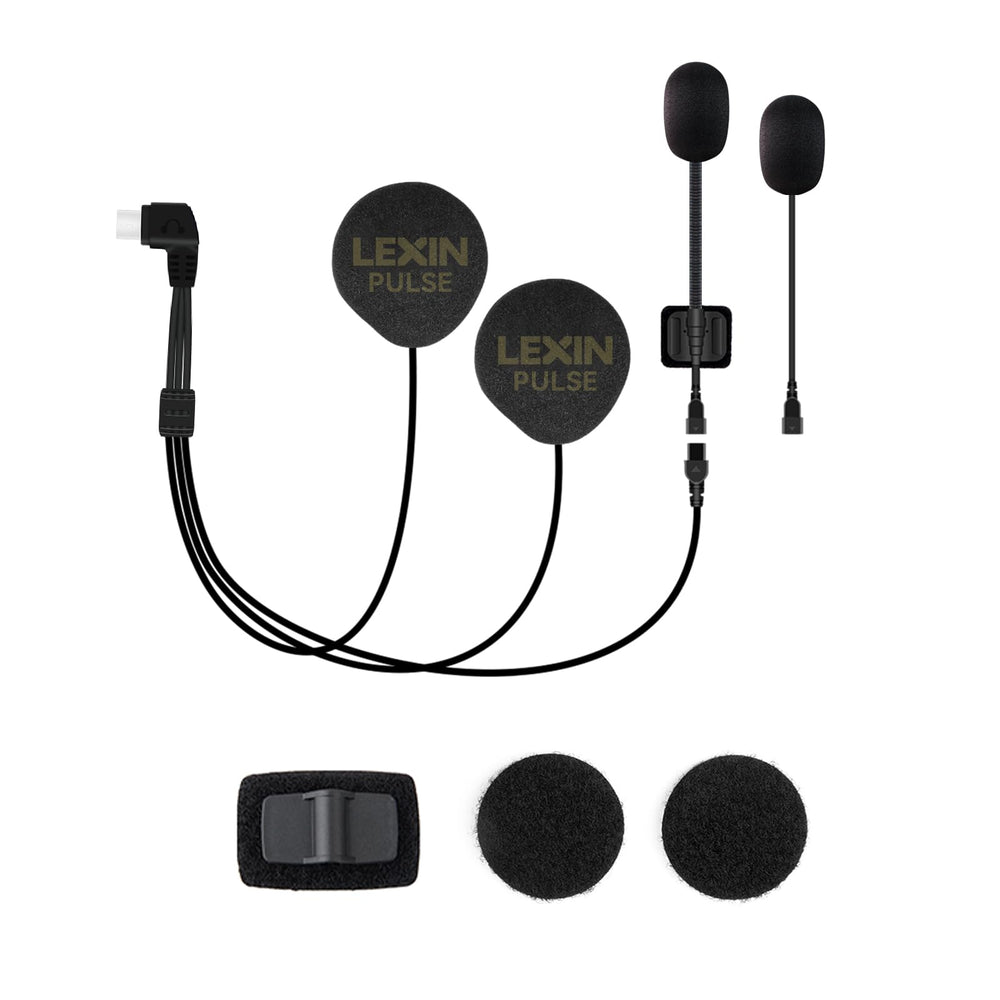 LEXIN Pulse 40mm speakers deliver crystal-clear audio with deep bass for riding.