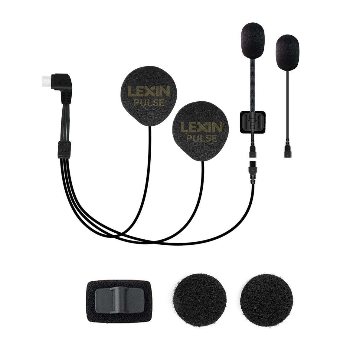 LEXIN Pulse 40mm speakers deliver crystal-clear audio with deep bass for riding.