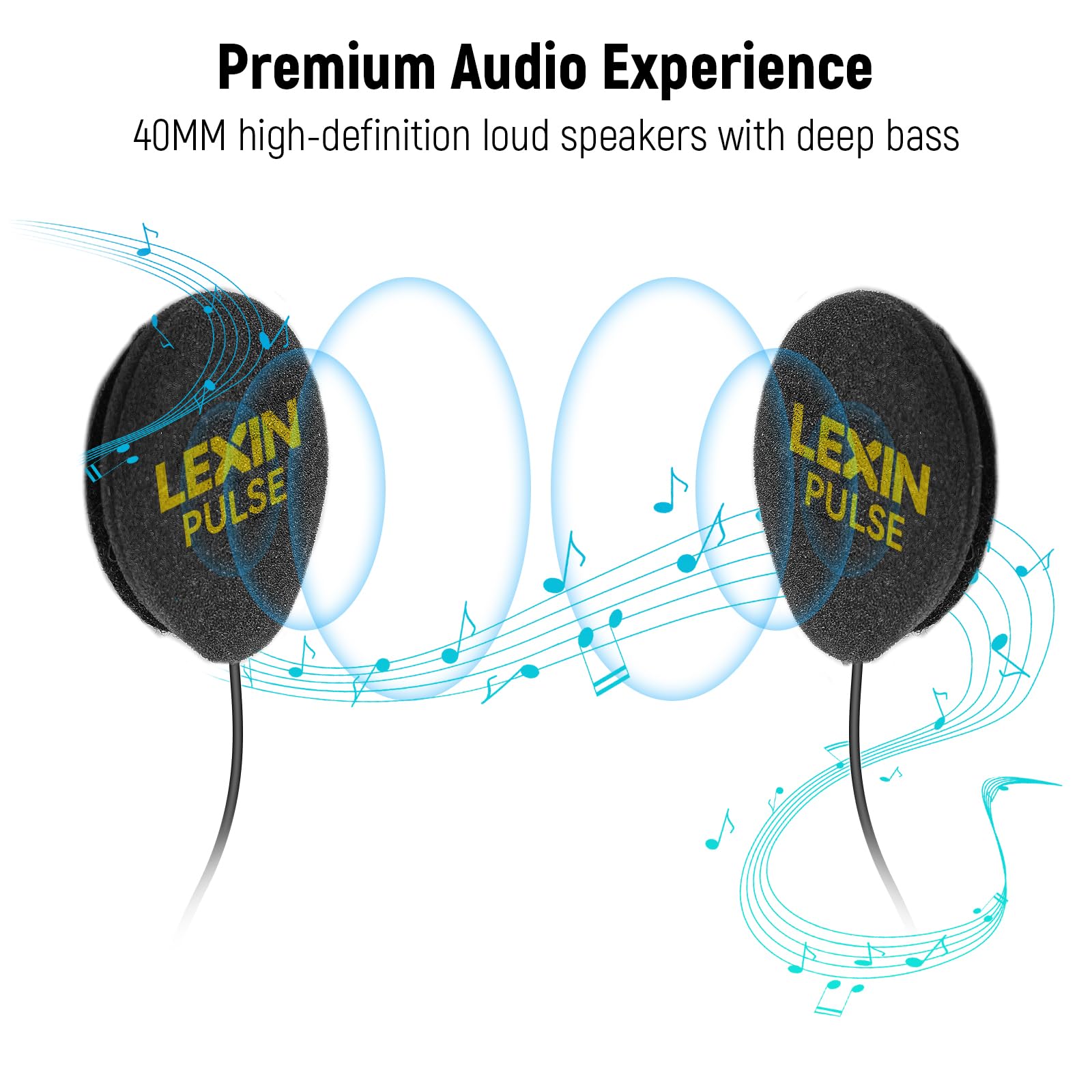 LEXIN Pulse boom microphone captures voice clearly in windy conditions.
