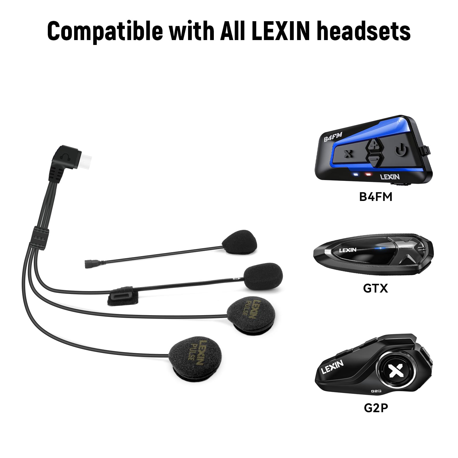 LEXIN Pulse installation kit simplifies mounting on most helmets.