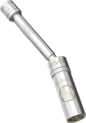 LEXIVON 5/8-inch swivel magnetic spark plug socket in action for tight engine bays.