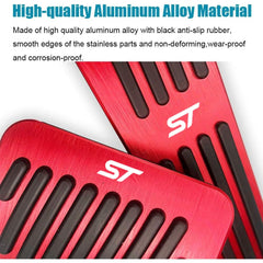 LEXLEY aluminum pedal pads with rubber resists wear for Explorer