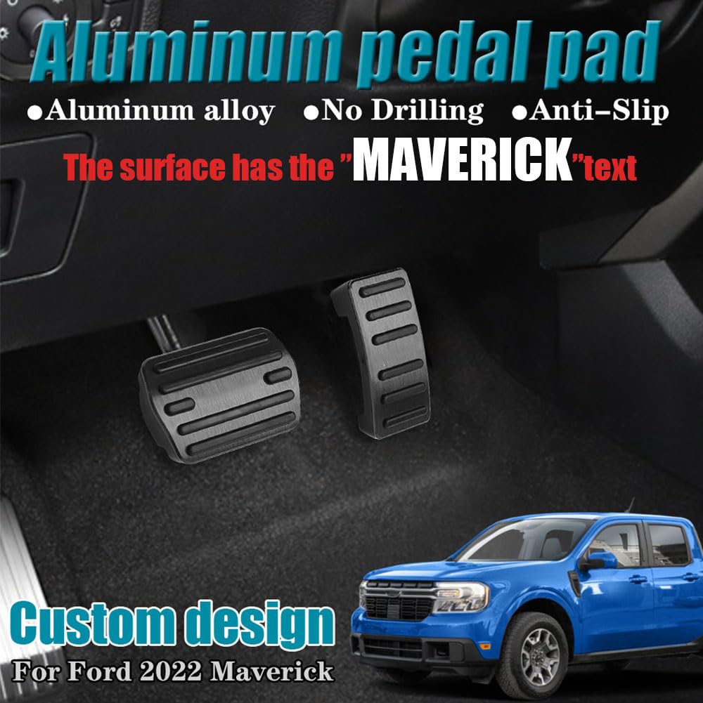 LEXLEY Maverick accelerator pedal cover close-up shows non-slip grip.