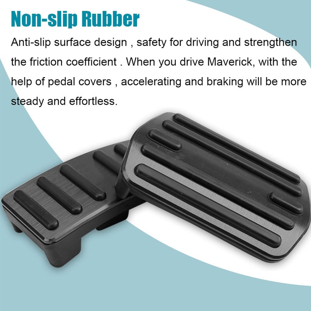 LEXLEY Maverick brake pedal cover side profile improves pedal feel.