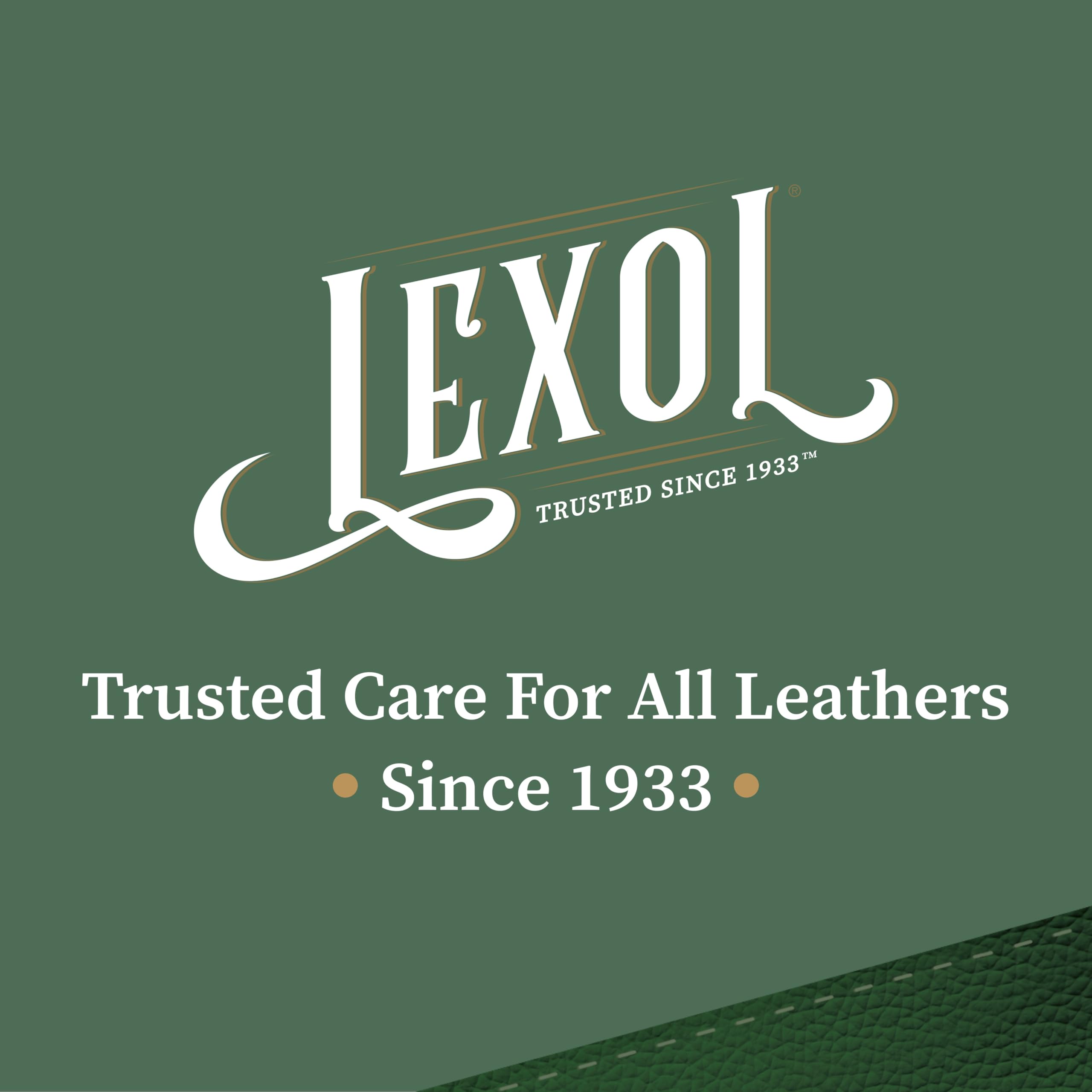 Leather surface after Lexol All Leather Cleaner cleaning for a soft finish