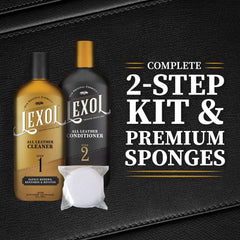 Lexol Leather Conditioner bottle 16oz nourishes pores and helps prevent drying.