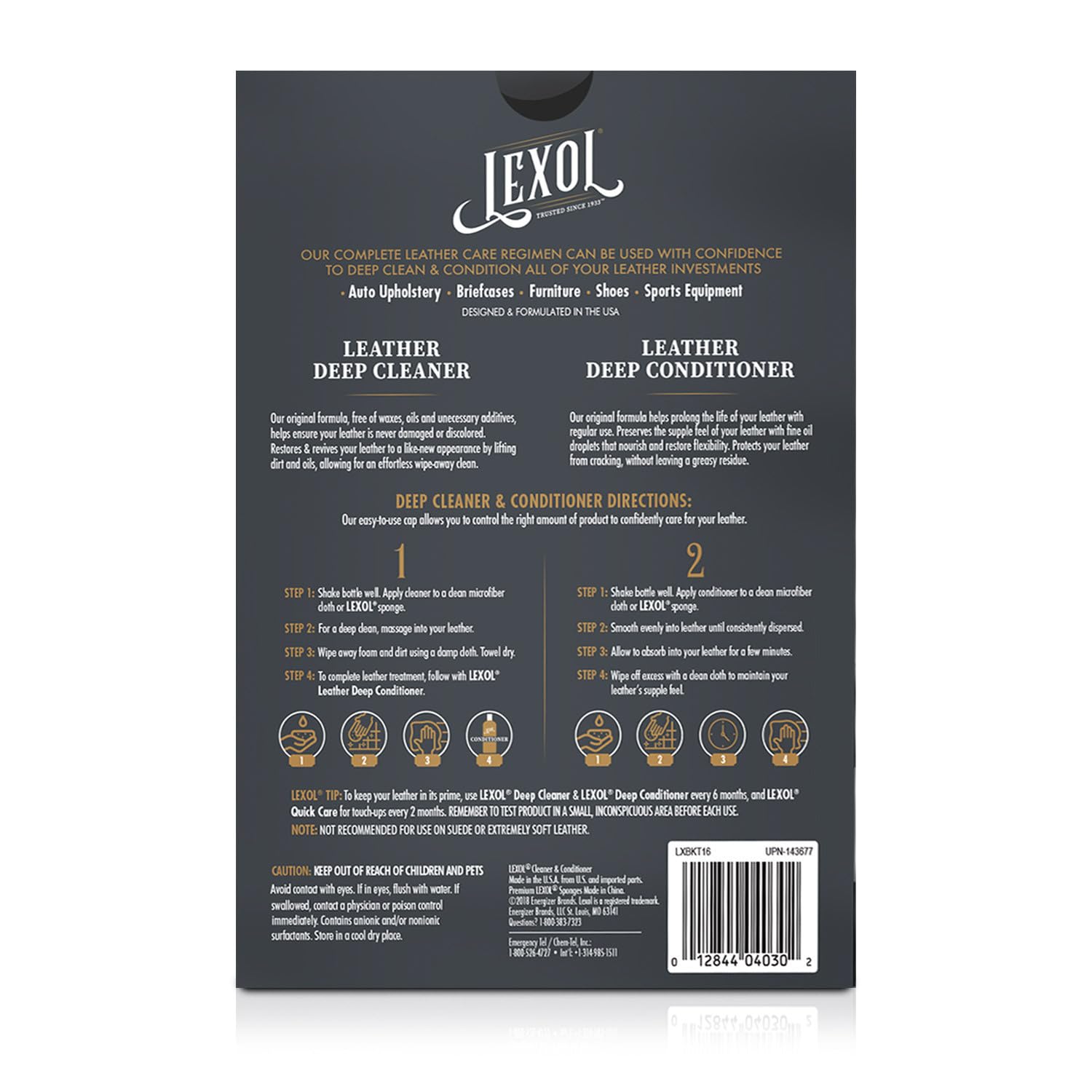 Lexol-treated leather after use highlights renewed softness and subtle shine.
