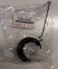 LEXUS fuel tank cap 77300-47010 close-up showing secure OEM seal