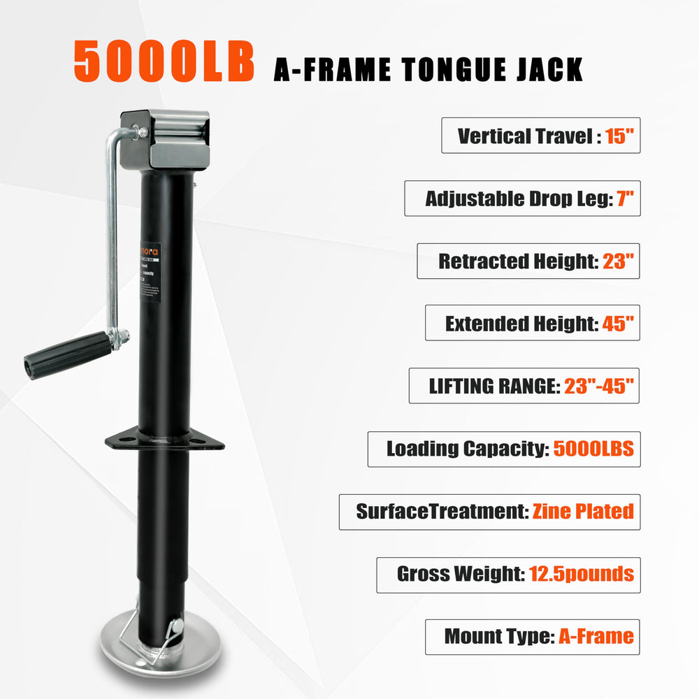 Leynora 15in vertical travel enables quick height changes for level loading