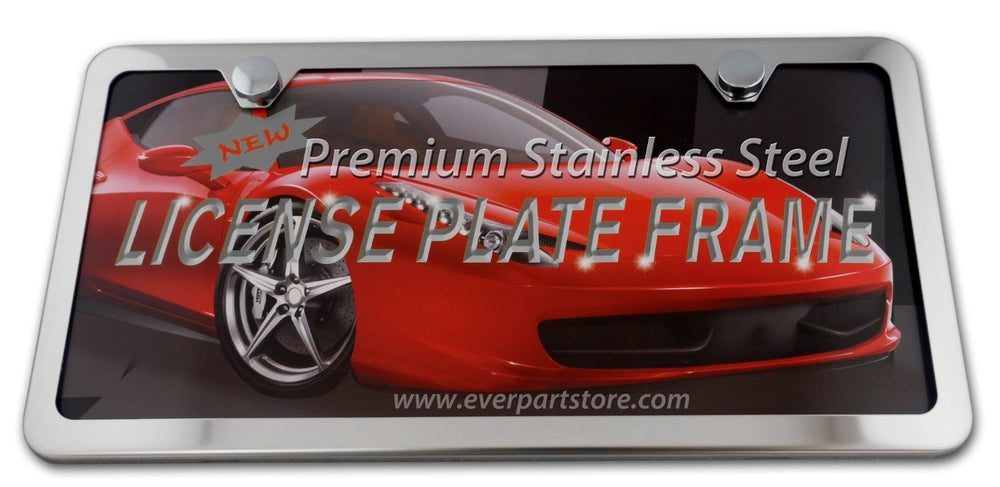 LFPartS license frame back view with polished surface resists rust