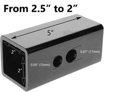 LFPartS adapter installed inside a 2.5-inch receiver demonstrating compatibility