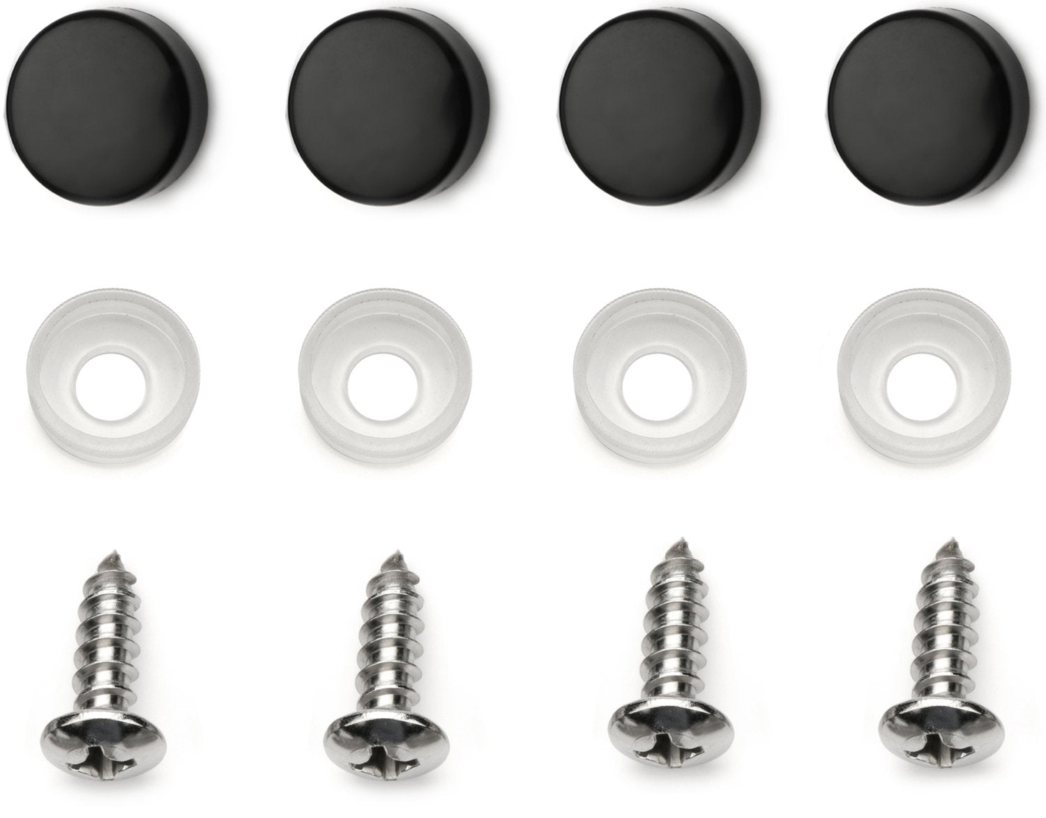 LFPartS license plate black matte front view highlights 1.4 mm steel thickness for longevity.