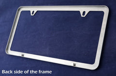 LFPartS universal-fit license frame fits standard US plates on multiple vehicles